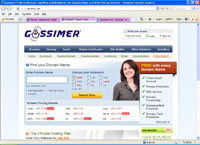 gossimer.com : Gossimer. Liberty Reserve, AlertPay and WebMoney for Domain Name and Web Hosting